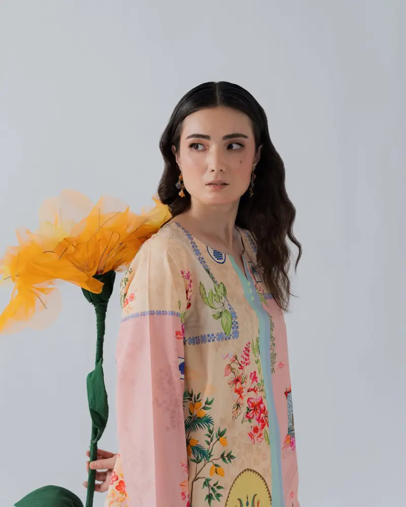 Cezé – Soft Peach Micro Silk 2-Piece Set